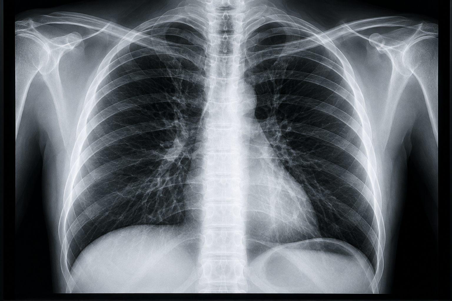 Radiografia ilustrativa — não é laudo ou exame de paciente